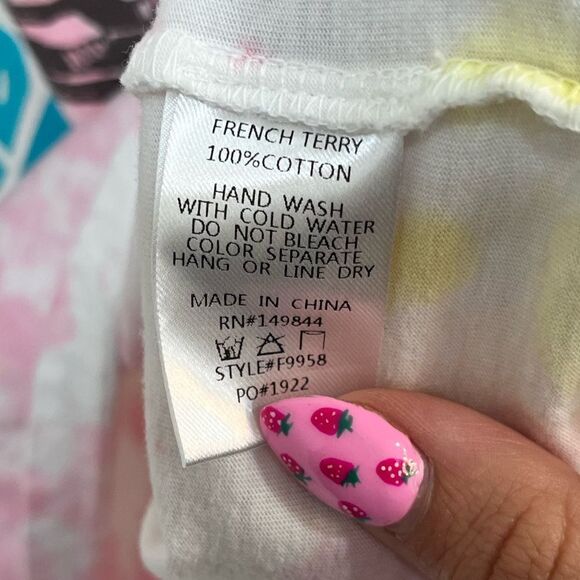 Zutter Pink & Yellow Tie Dye Graphic Tee - Picture 7 of 9